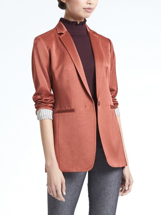 Banana Republic Jackets & Blazers - Banana Republic Satin Blazer in Copper